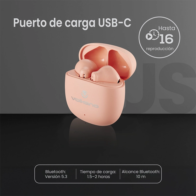 AUDÍFONOS VOLKANO IN EAR SERIE SLEEK BLUETOOTH - 6