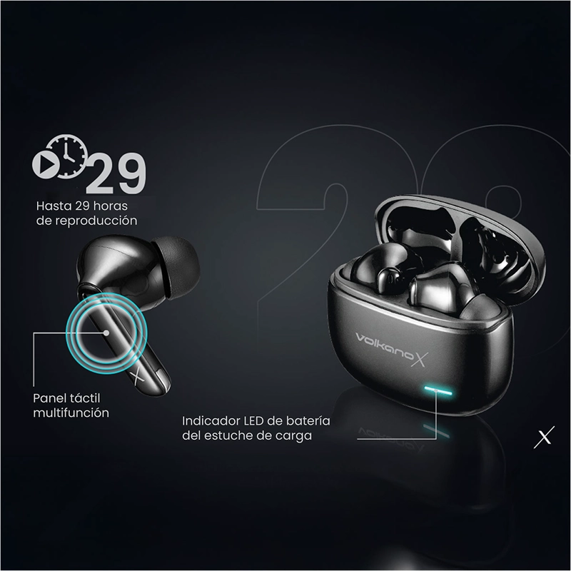 AUDÍFONOS VOLKANO IN EAR VXT200S BLUETOOTH - 12