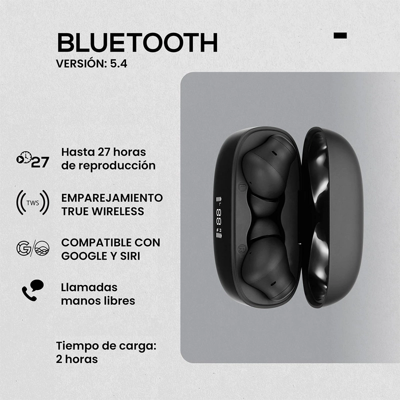AUDÍFONOS VOLKANO IN EAR SERIE COVE BLUETOOTH - 9