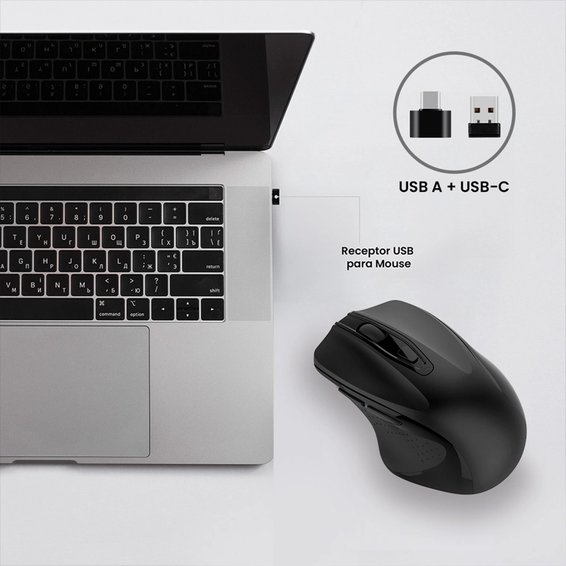 MOUSE INALÁMBRICO VOLKANO SERIE AURUM - 8