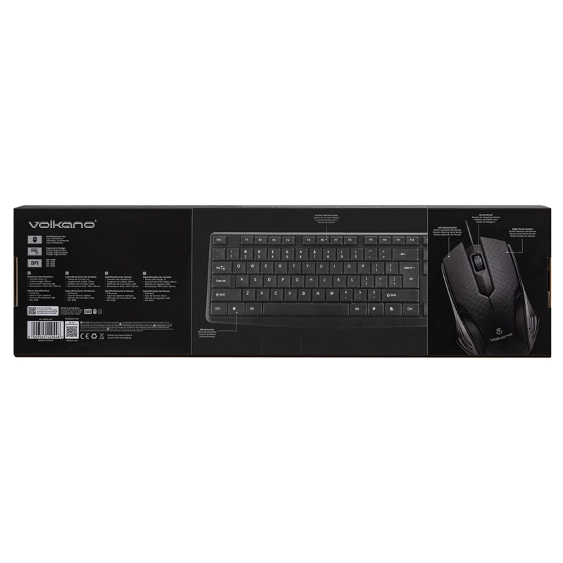 SET VOLKANO KRYPTON TECLADO + MOUSE - 13