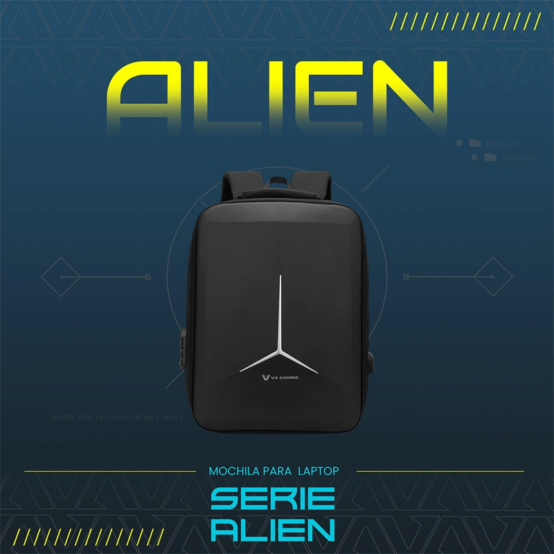 MOCHILA VOLKANO VX GAMING ALIEN 20L - 7