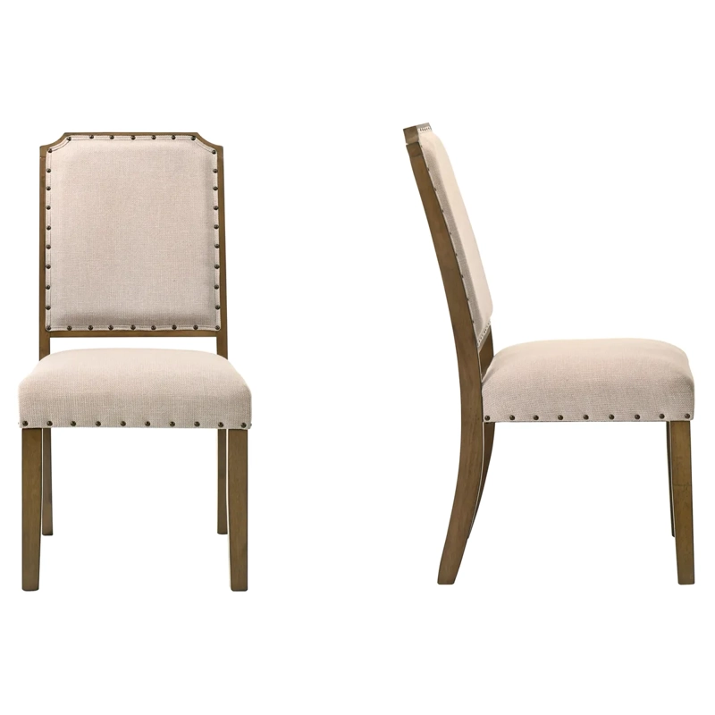 PAR DE SILLAS RIPLEY HOME HAGEN BEIGE - 2