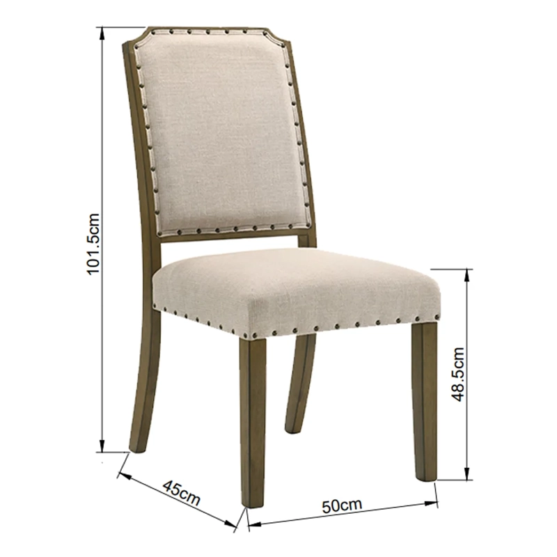 PAR DE SILLAS RIPLEY HOME HAGEN BEIGE - 5