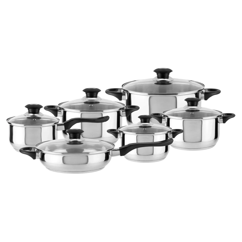 BATERÍA DE COCINA MAGEFESA MONTERREY PLUS ACERO 12 PIEZAS - 1