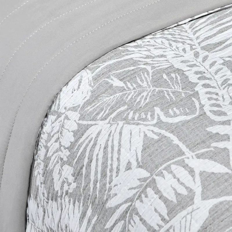 CUBRECAMA RIPLEY HOME JACQUARD 1.5 PLAZAS HOJAS VERDE - 3