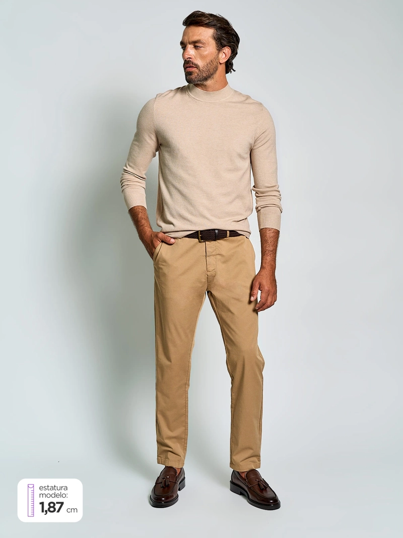 PANTALÓN HOMBRE SPAVALDI ALGODÓN CHINO LAVADO - 1
