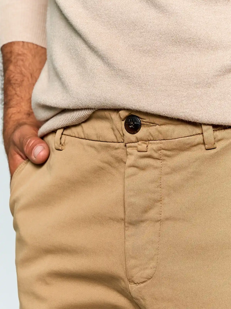 PANTALÓN HOMBRE SPAVALDI ALGODÓN CHINO LAVADO - 4
