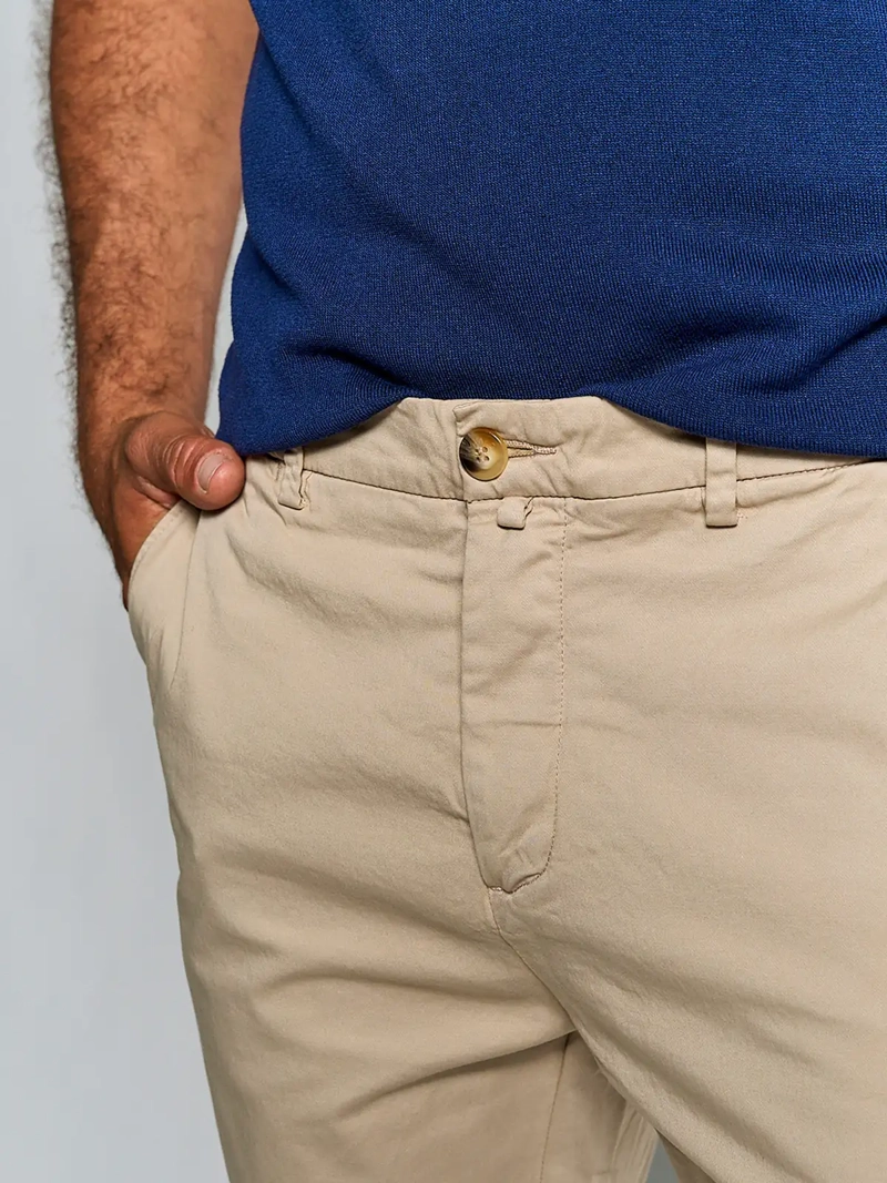 PANTALÓN HOMBRE SPAVALDI ALGODÓN CHINO LAVADO - 3