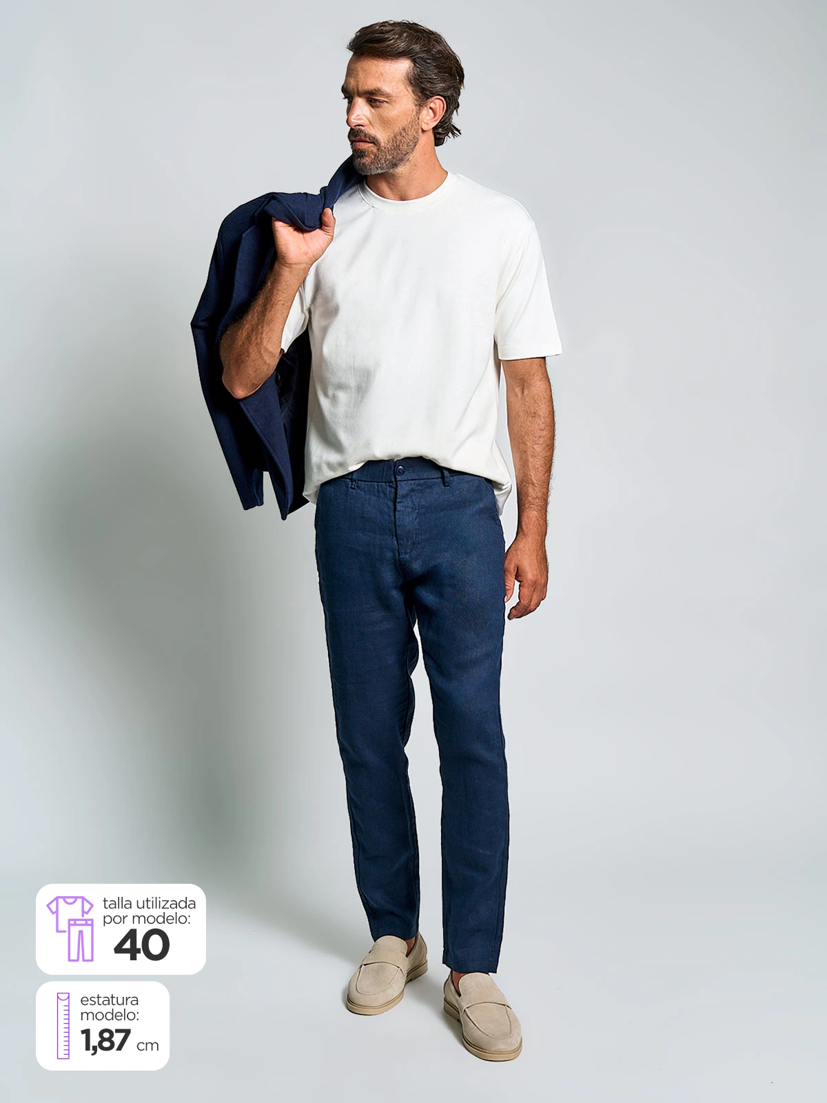 PANTALÓN HOMBRE SPAVALDI LINO  - 1