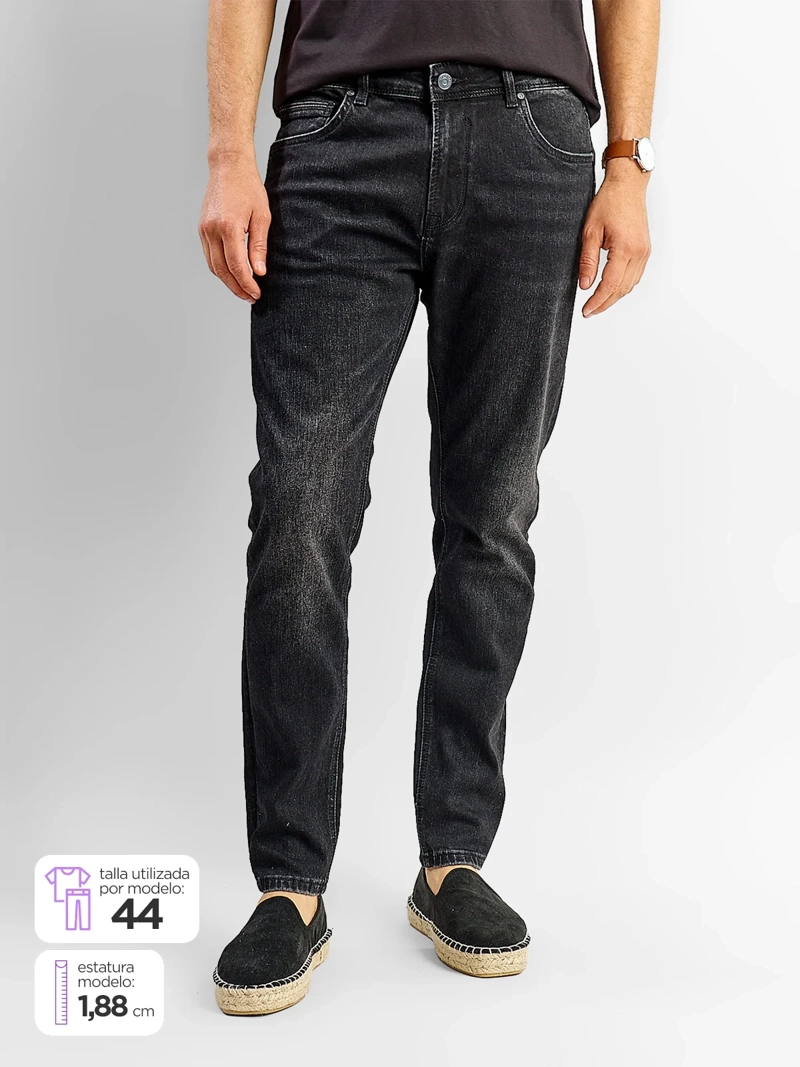JEANS HOMBRE SPAVALDI SLIM ALGODÓN  - 1