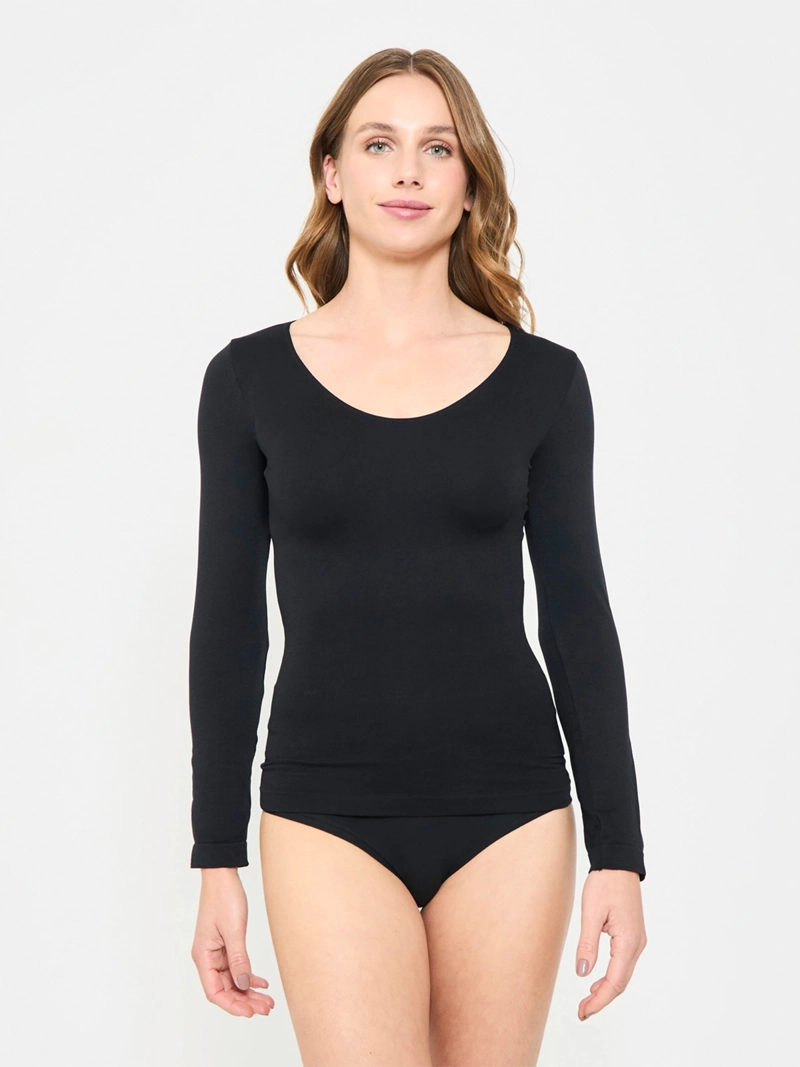 CAMISETA MANGA LARGA MUJER PALMERS SEAMLESS SEMI CONTROL 40701 - 1