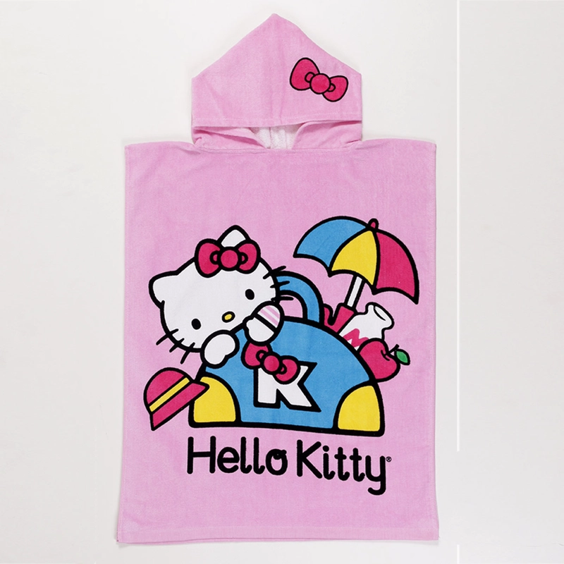 TOALLA CAPUCHA HELLO KITTY - 1