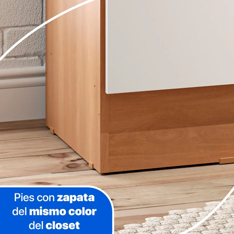 CLÓSET ROCA AMBAR 4 PUERTAS CANELA - 4