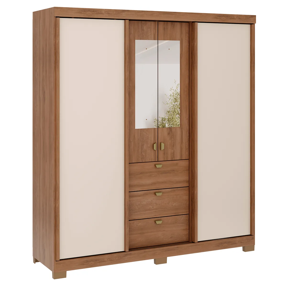 ROCA - CLÓSET ROCA FIT 4 PUERTAS 3 CAJONES CANELA | Ofertitas