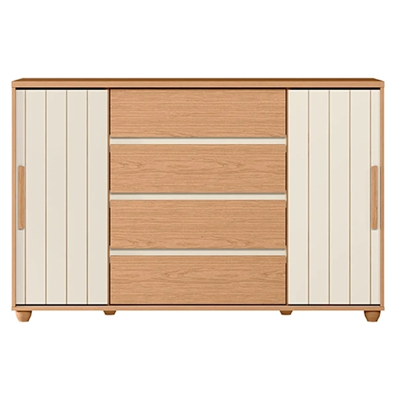 CÓMODA VEKKA HOME EVIDENZA 2 PUERTAS 4 CAJONES CAFÉ - 2