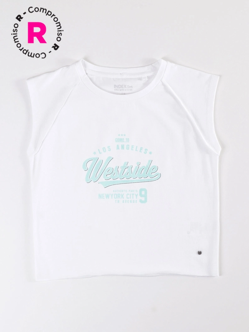 POLERA MANGA CORTA NIÑA INDEX RAGLAN - 1