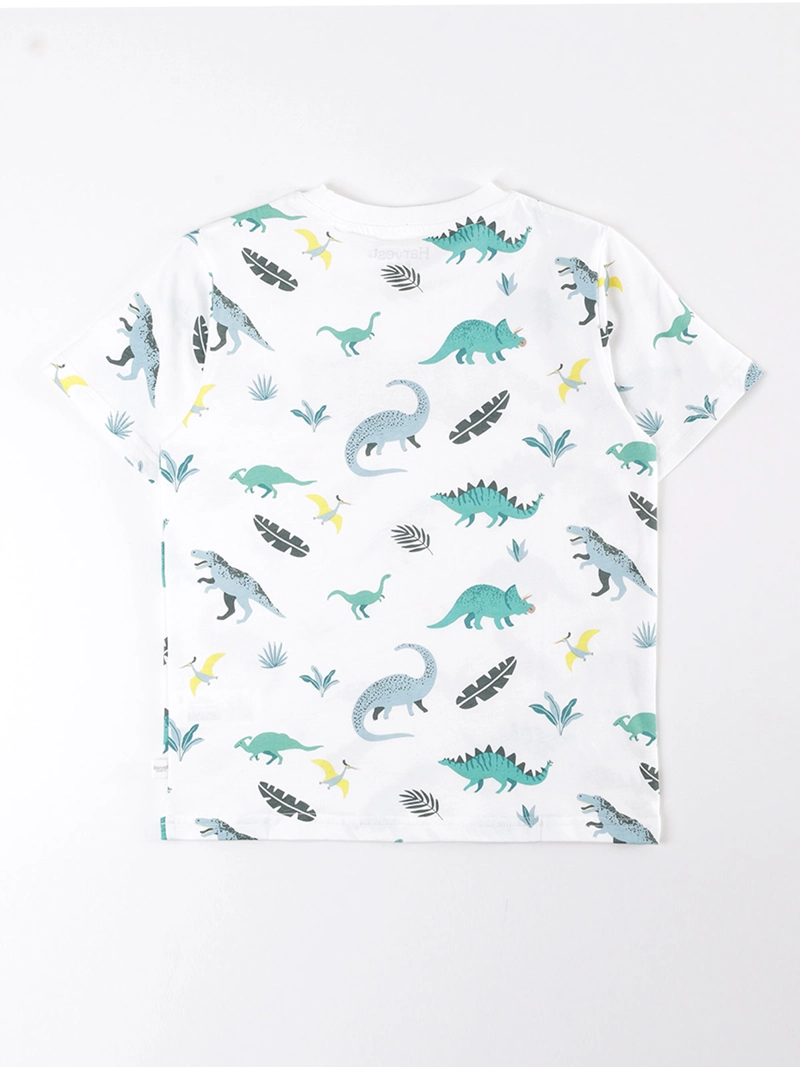 POLERA MANGA CORTA ALGODÓN NIÑO HARVEST PRINT - 2