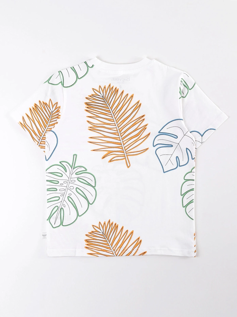 POLERA MANGA CORTA ALGODÓN NIÑO HARVEST PRINT - 2