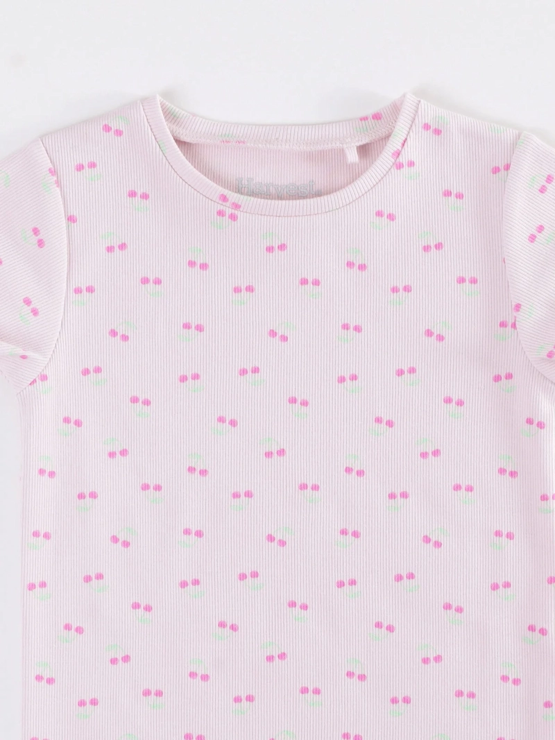 POLERA MANGA CORTA NIÑA HARVEST MINI PRINT - 3