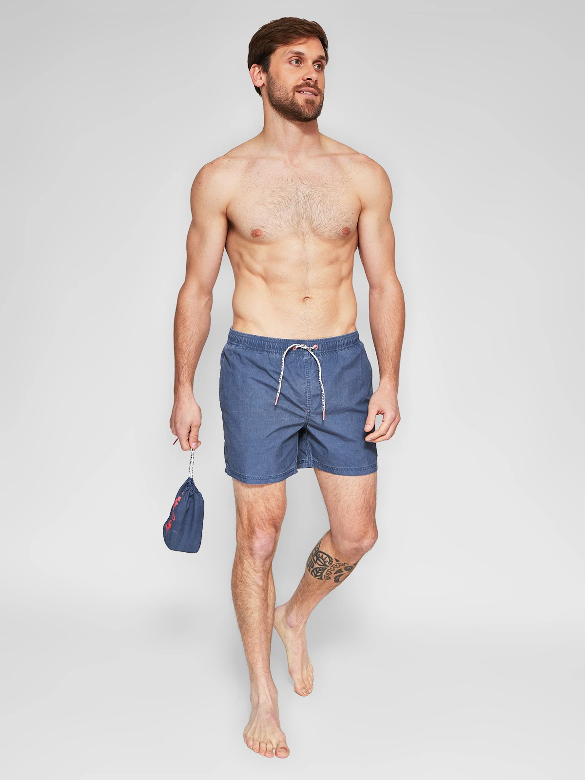TRAJE DE BAÑO HOMBRE PEPE JEANS BÁSICO LAVADO - 4