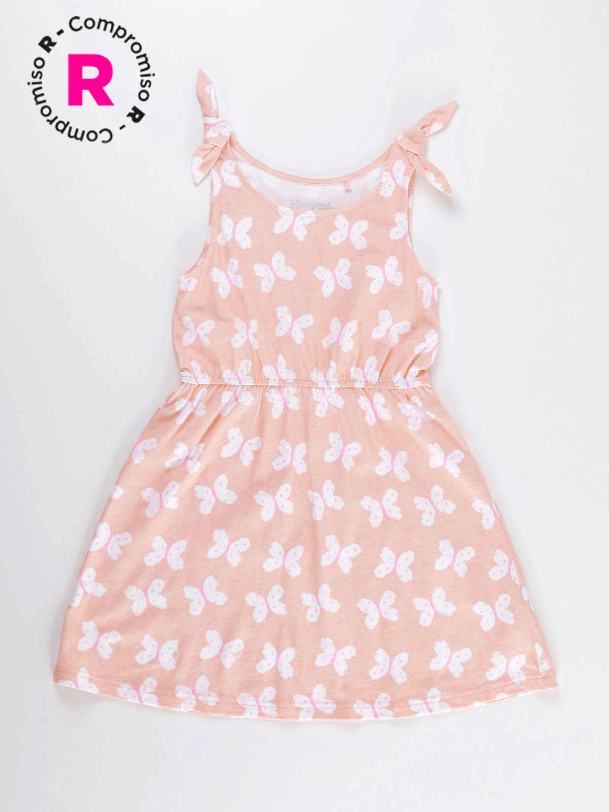 VESTIDO HARVEST ESTAMPADO CON NUDO - 1