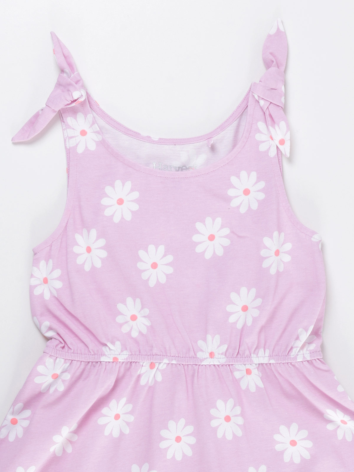 VESTIDO HARVEST ESTAMPADO CON NUDO - 3