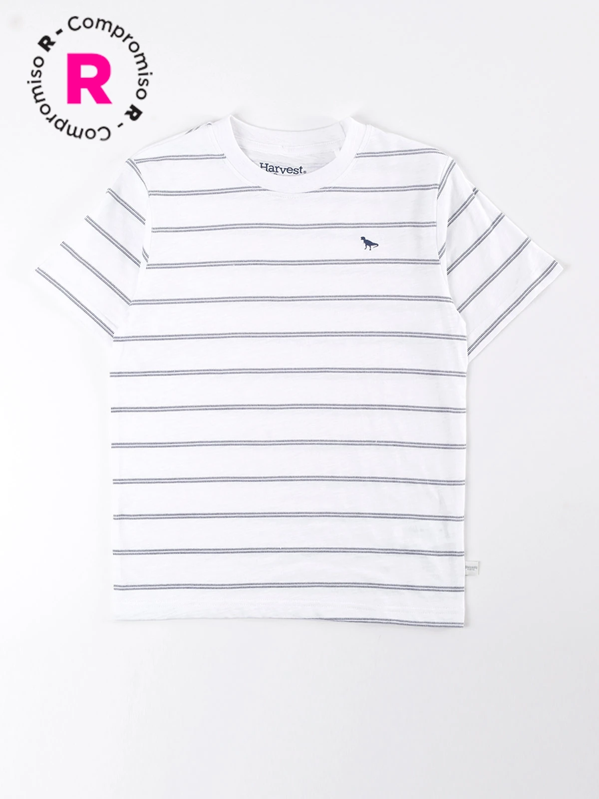POLERA MANGA CORTA NIÑO HARVEST RAYAS - 1