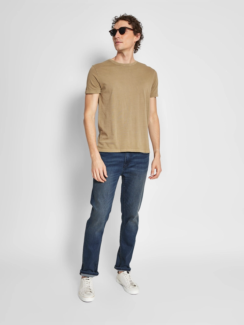 POLERA HOMBRE BARBADOS ALGODÓN CREW NECK MANGA CORTA BÁSICA - 4