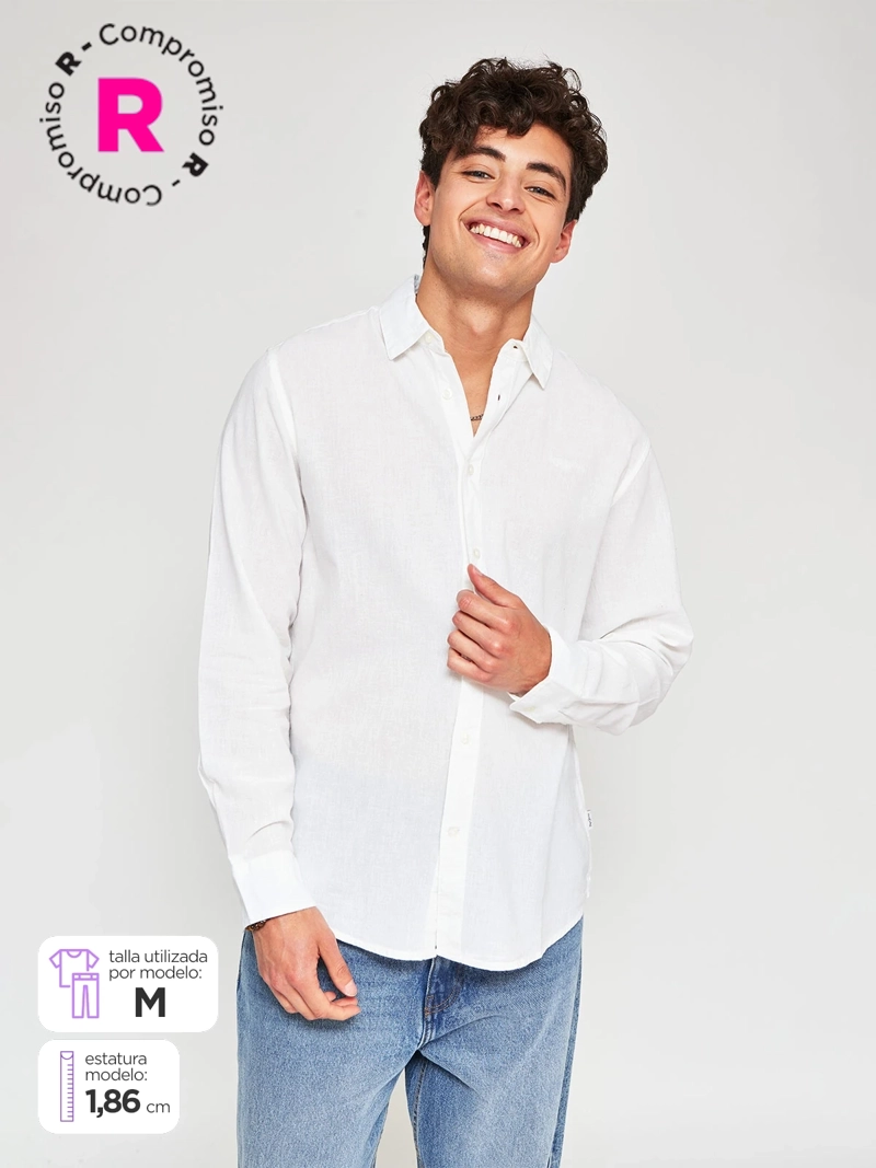 CAMISA HOMBRE PEPE JEANS ALGODÓN MANGA LARGA