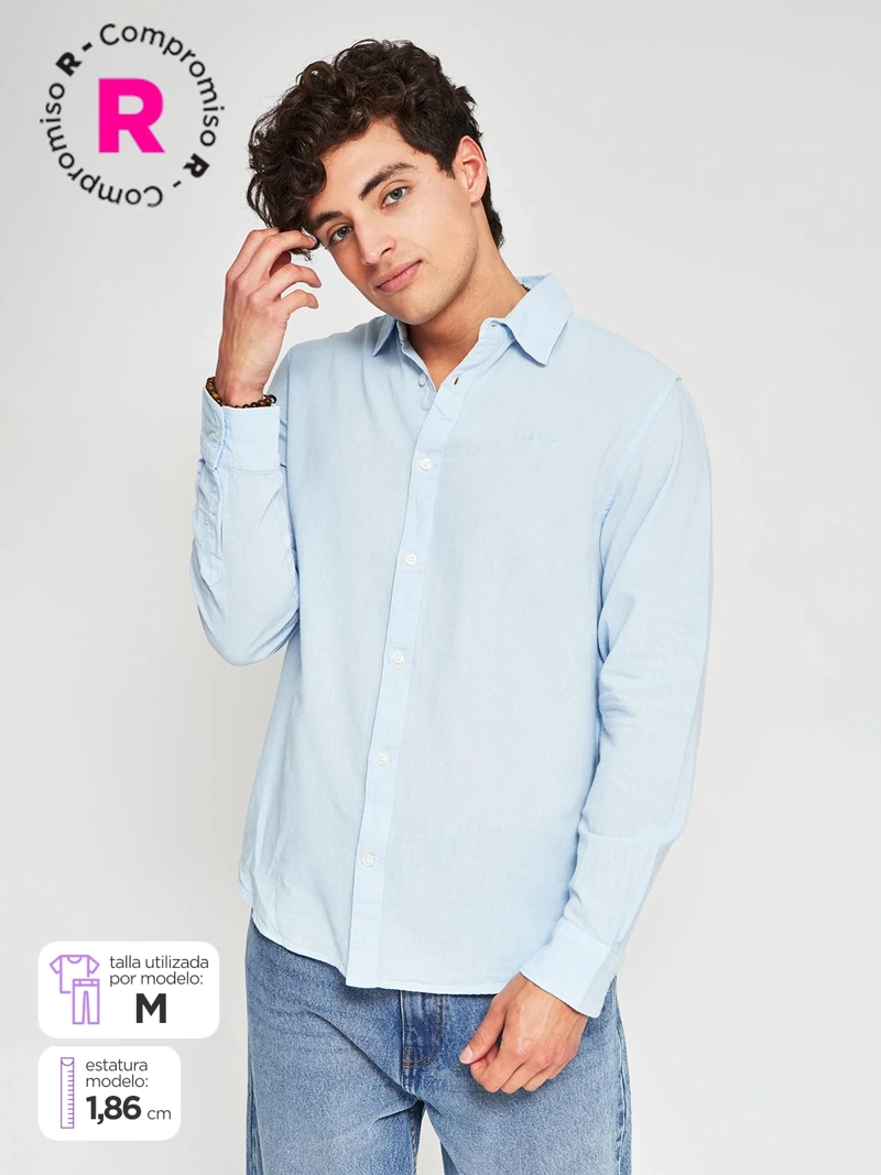 CAMISA HOMBRE PEPE JEANS ALGODÓN MANGA LARGA - 1