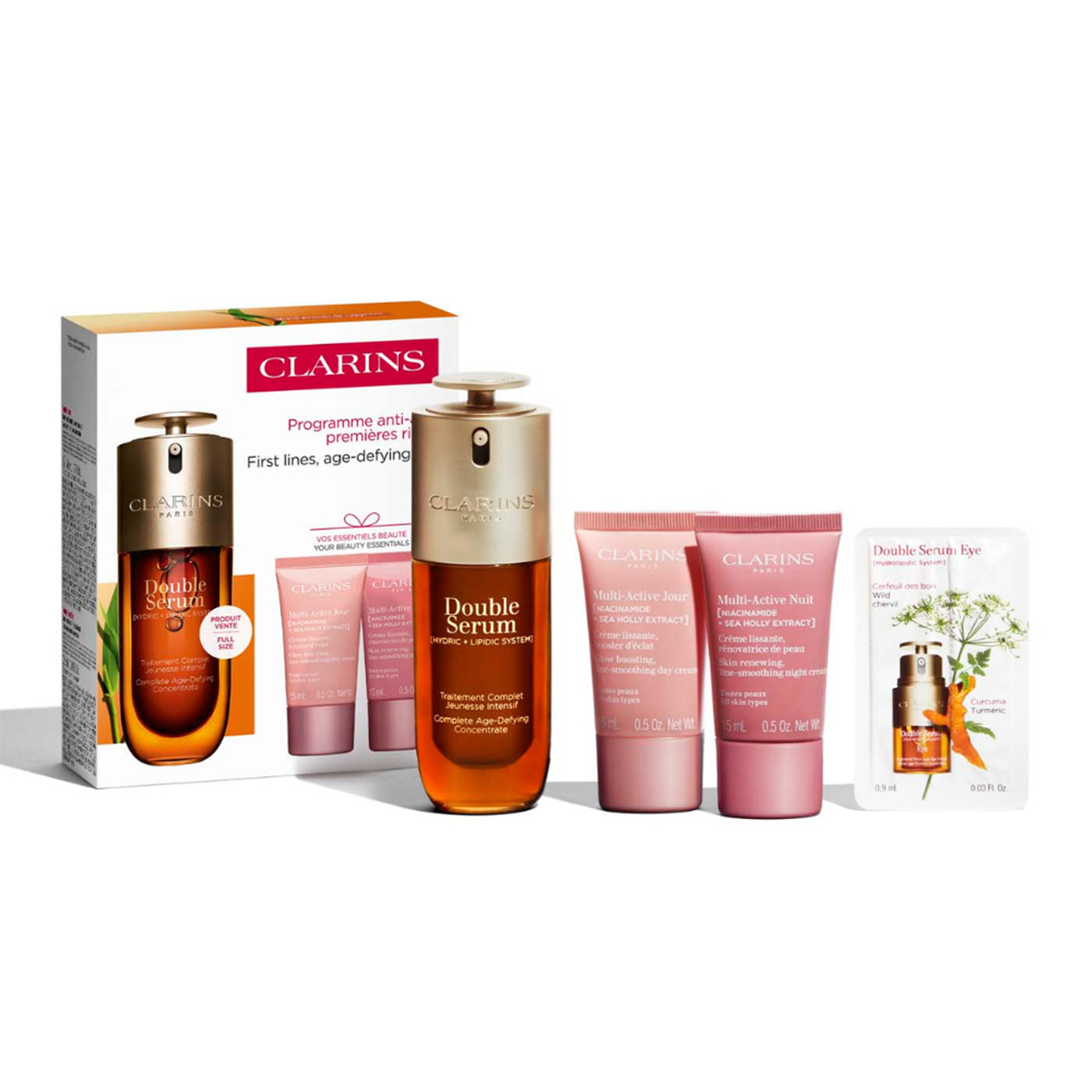SET CLARINS DOUBLE SERUM 9 Y MULTIACTIVE