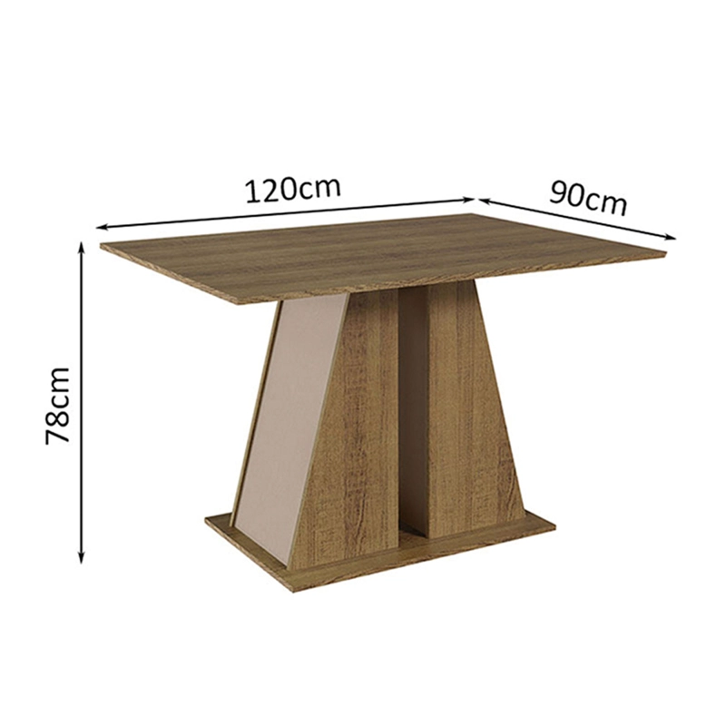 JUEGO DE COMEDOR VEKKA HOME ANGELA MORELLO 4 SILLAS BEIGE - 4