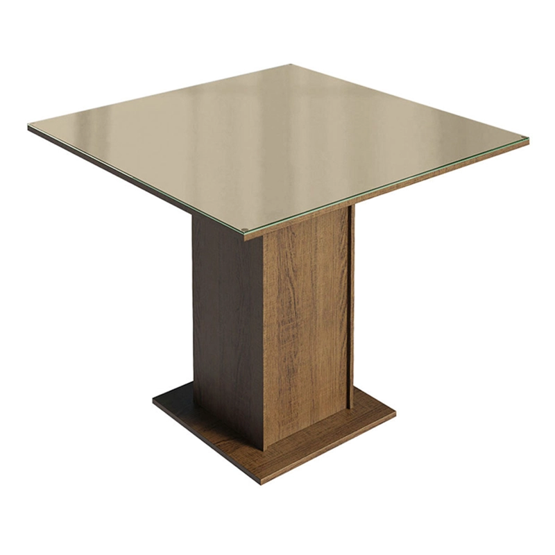 JUEGO DE COMEDOR VEKKA HOME LINDA FIORE 4 SILLA CAFÉ - 3