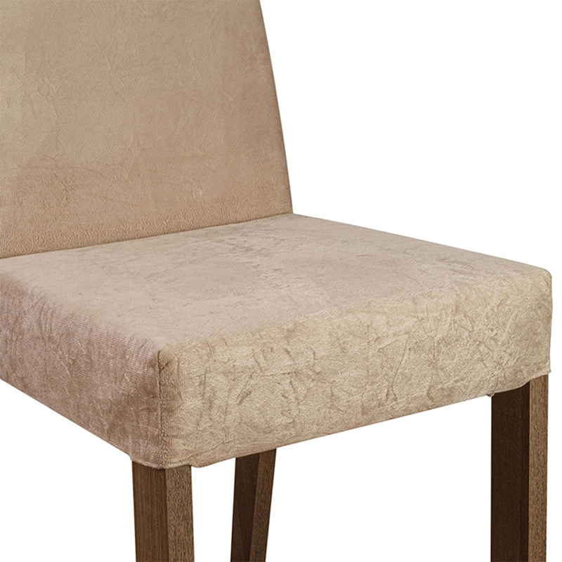 JUEGO DE COMEDOR VEKKA HOME LINDA FIORE 4 SILLA CAFÉ - 7