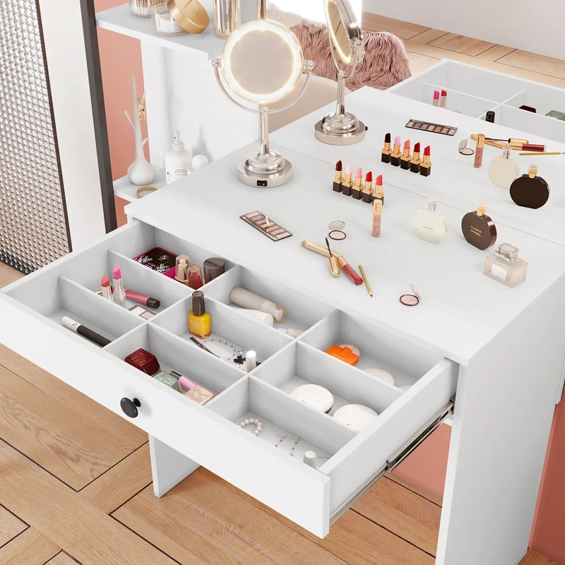 TOCADOR DI PORETTI DESIGN ENCANTO 1 CAJÓN BLANCO - 2