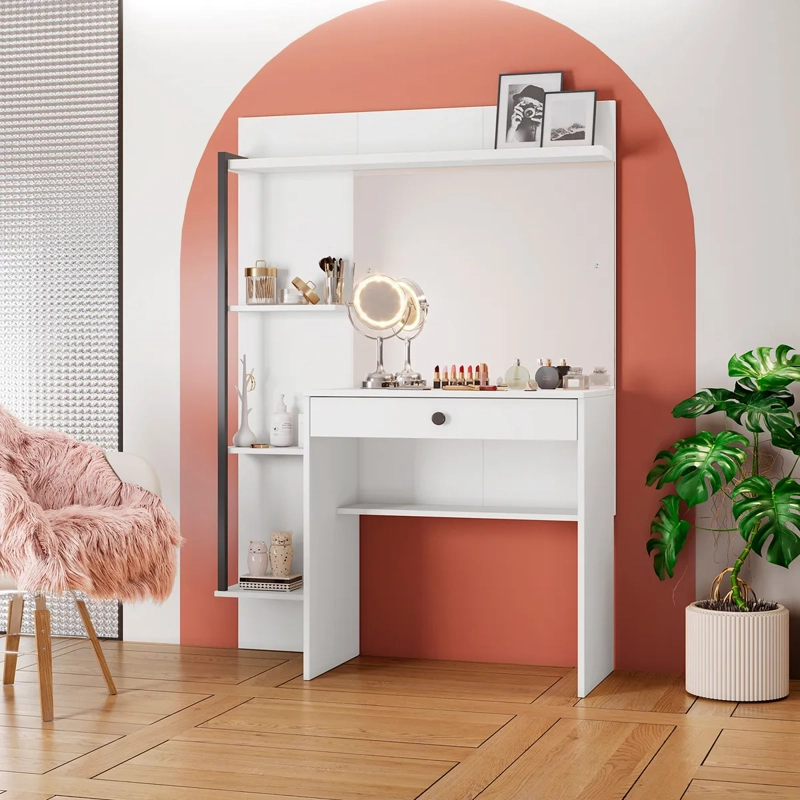 TOCADOR DI PORETTI DESIGN ENCANTO 1 CAJÓN BLANCO - 4