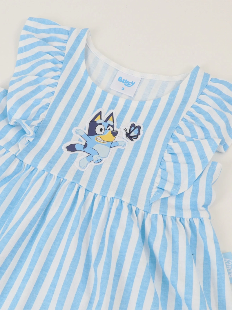 VESTIDO NIÑA BLUEY MANGA CORTA - 3