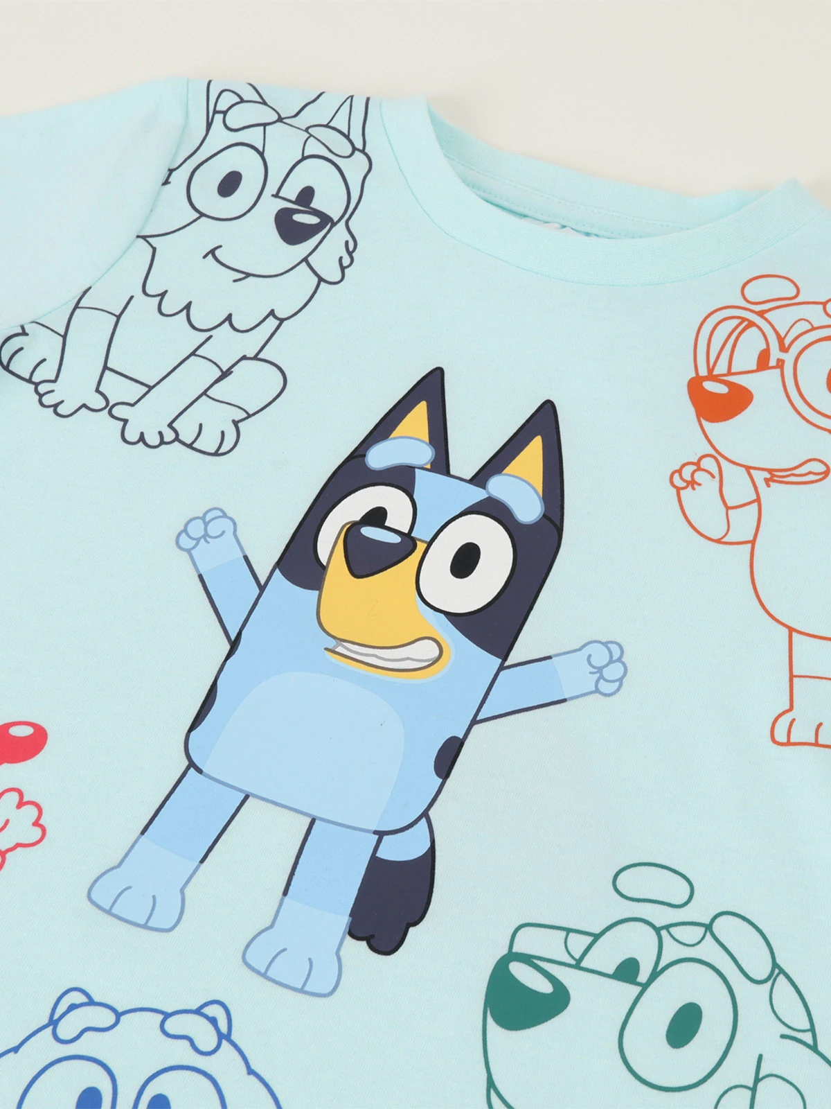 POLERA NIÑO BLUEY MANGA CORTA - 3