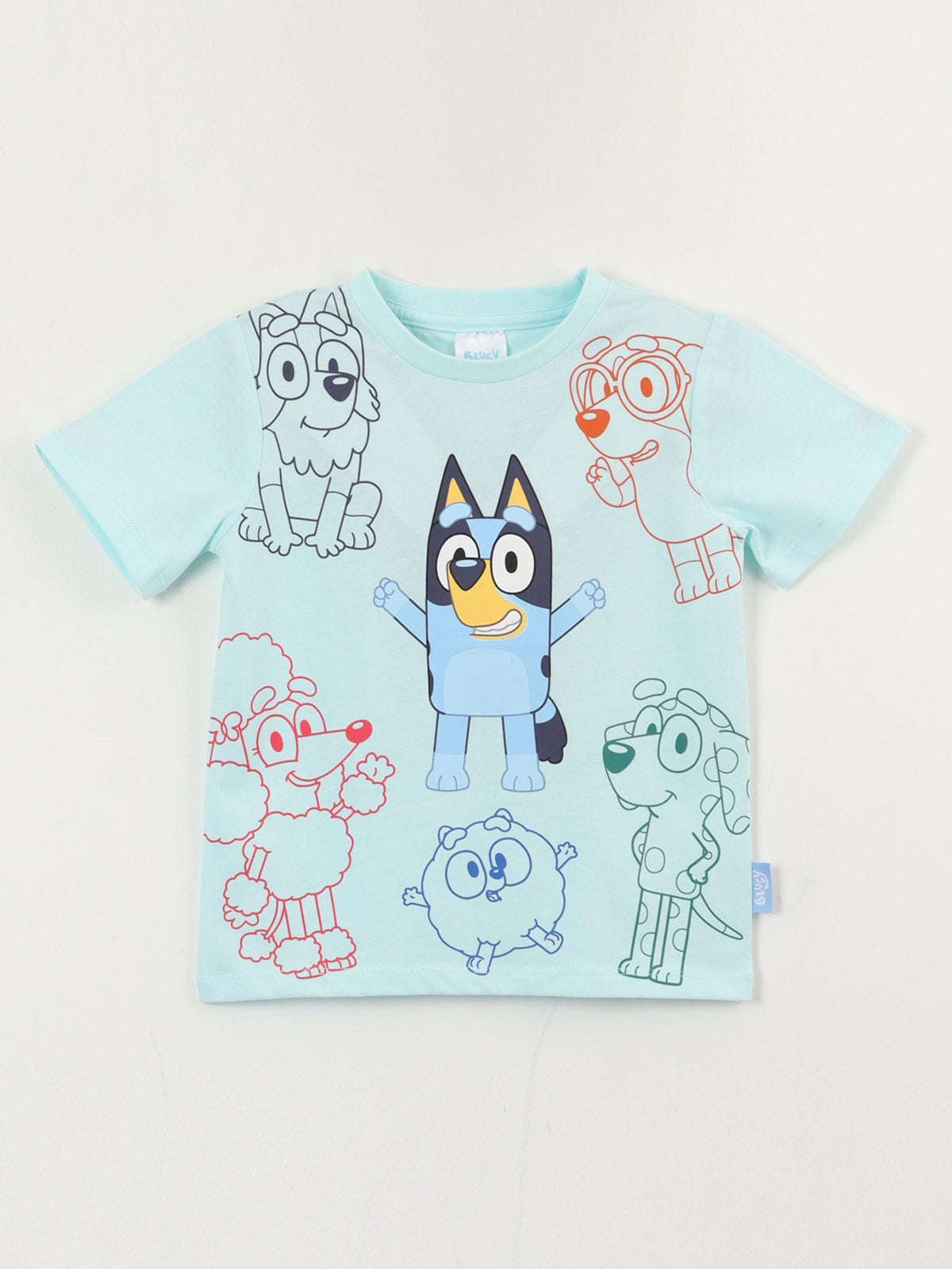 POLERA NIÑO BLUEY MANGA CORTA - 1