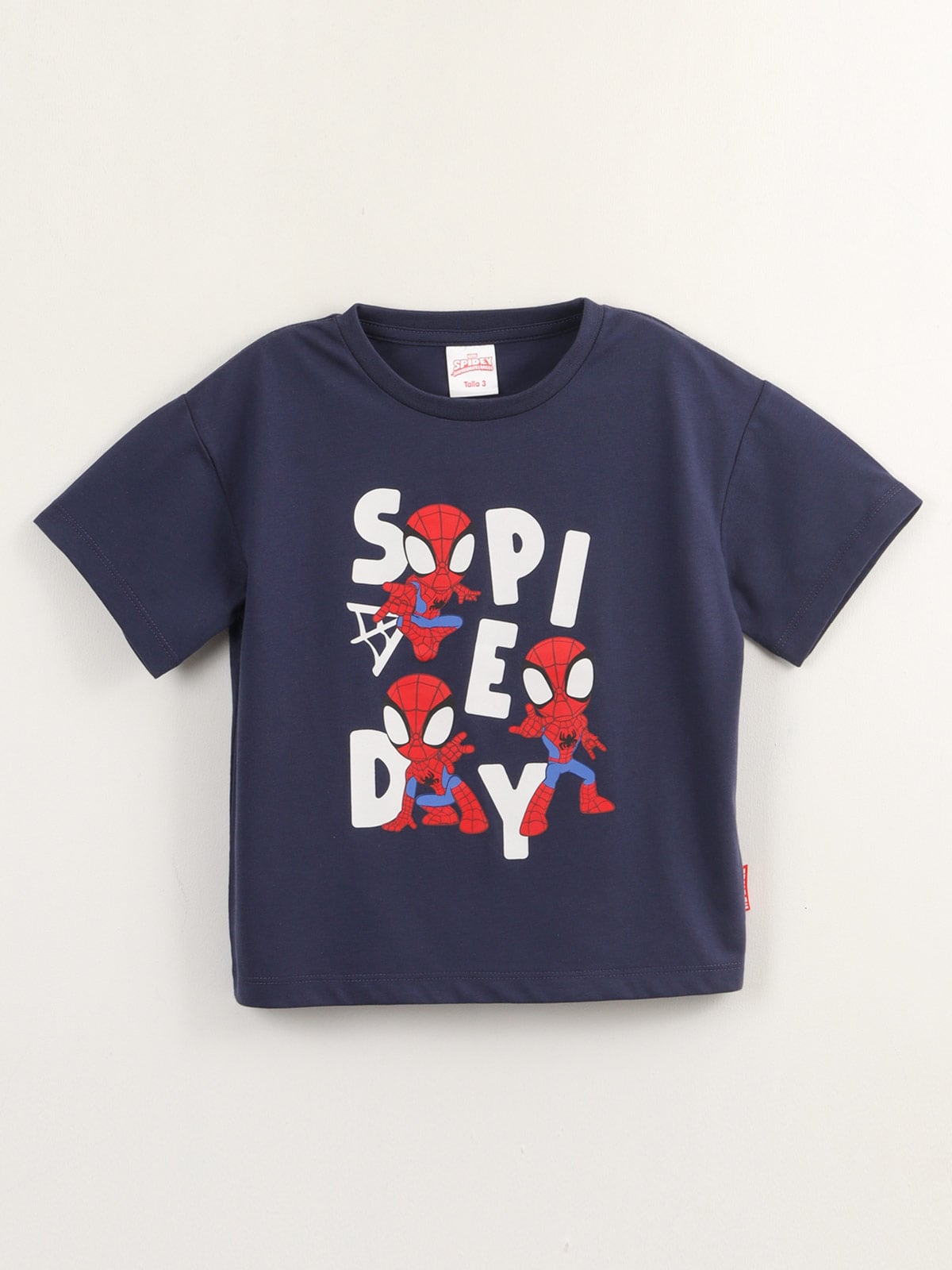 POLERA NIÑO SPIDERMAN SPIDEY MANGA CORTA - 1