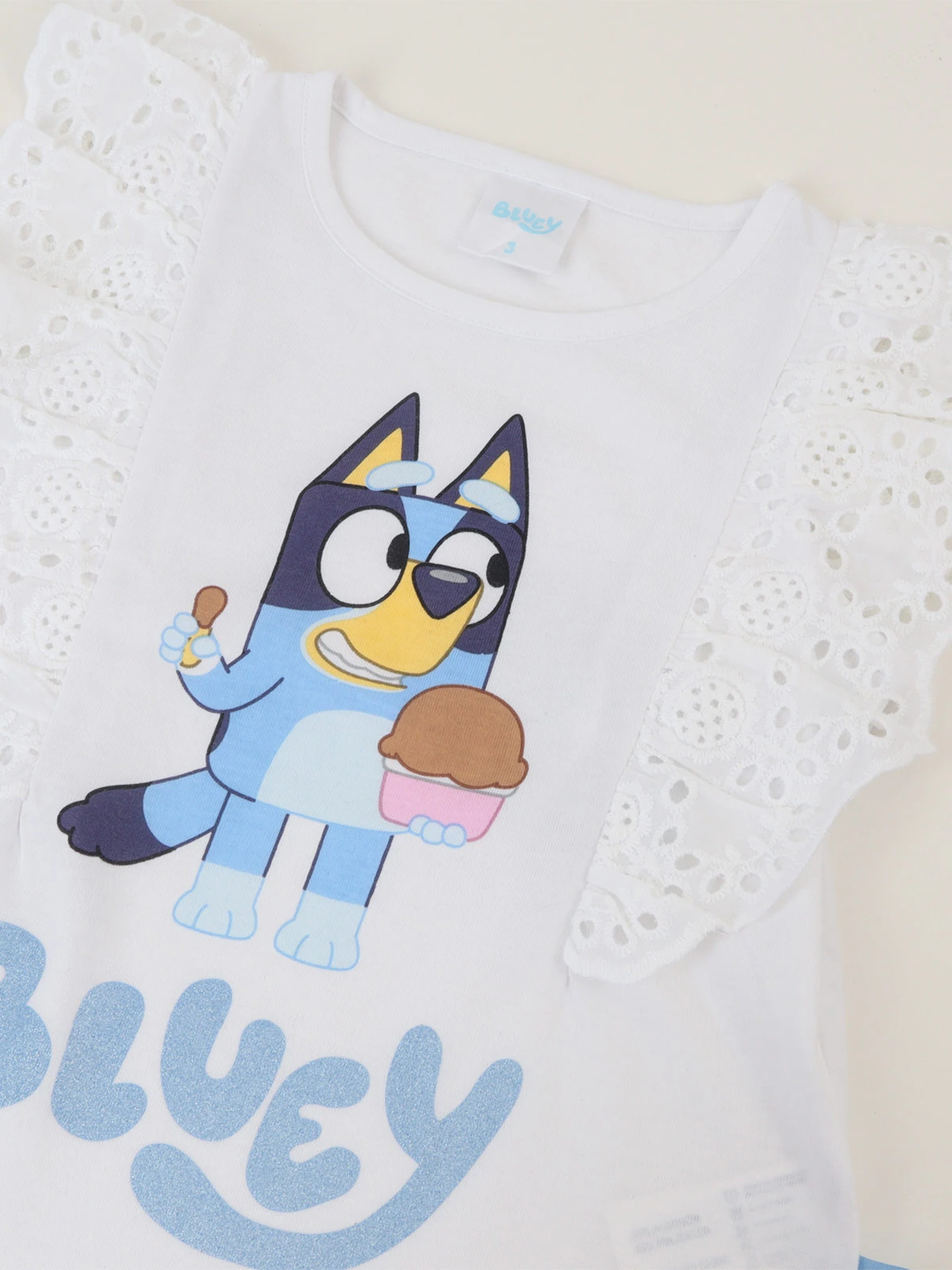 POLERA NIÑA BLUEY CUELLO REDONDO - 3