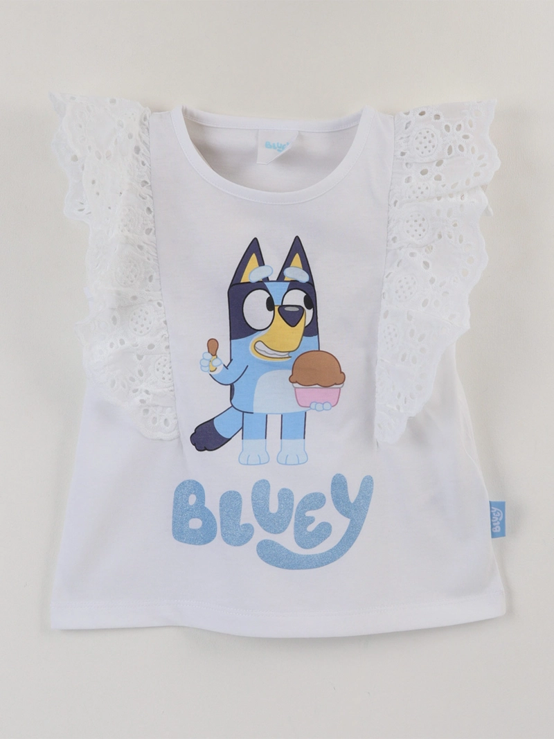 POLERA NIÑA BLUEY CUELLO REDONDO - 1