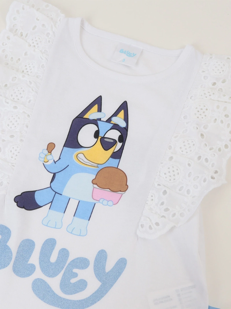 POLERA NIÑA BLUEY CUELLO REDONDO - 3