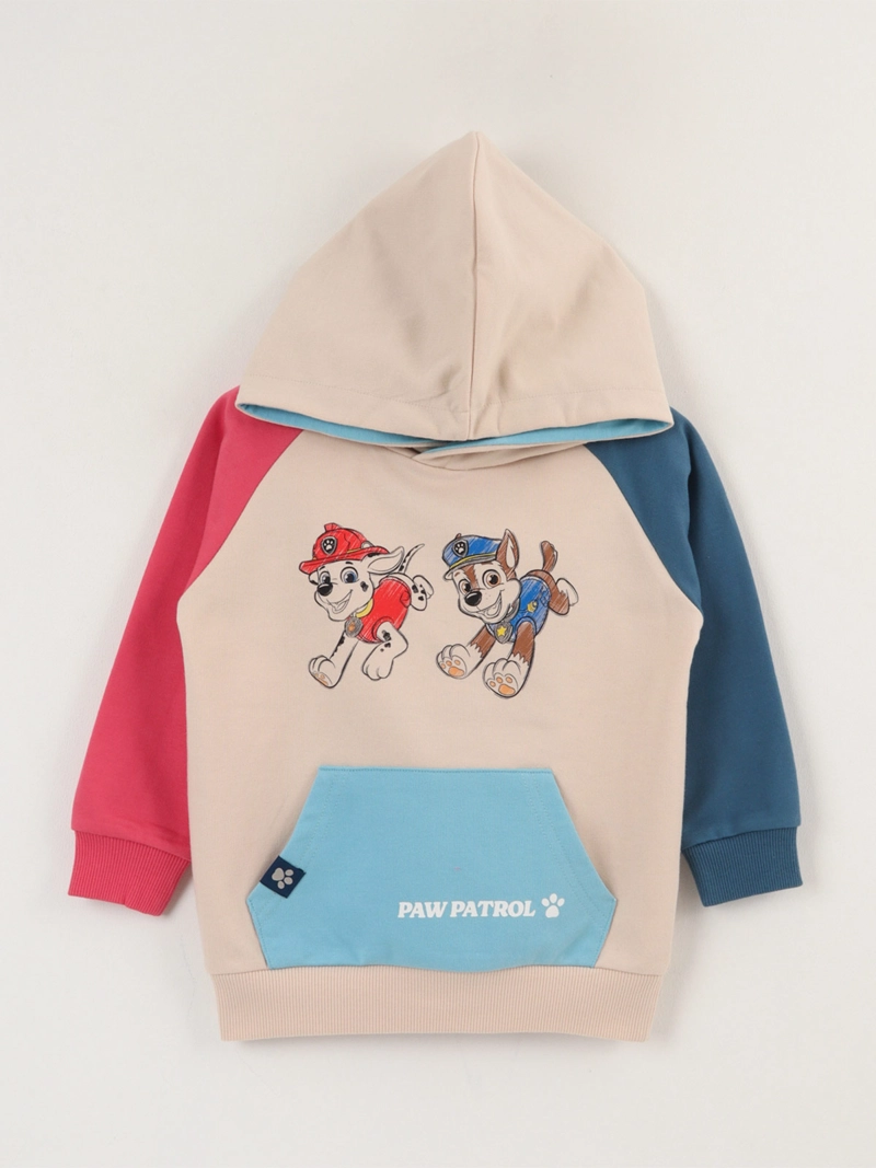 POLERON NIÑO PAW PATROL CON GORRO Y MANGA LARGA - 1