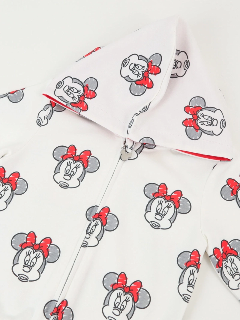 POLERON NIÑA MINNIE CON GORRO Y MANGA LARGA - 3