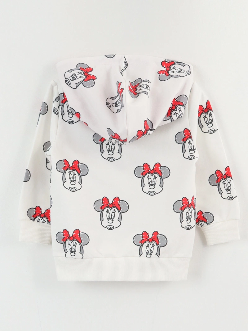 POLERON NIÑA MINNIE CON GORRO Y MANGA LARGA - 2