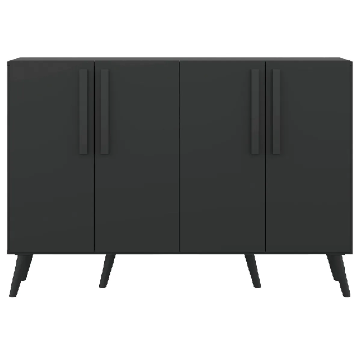 BUFFET BE DESIGN RETRO VIENA 4 PUERTAS NEGRO - 2