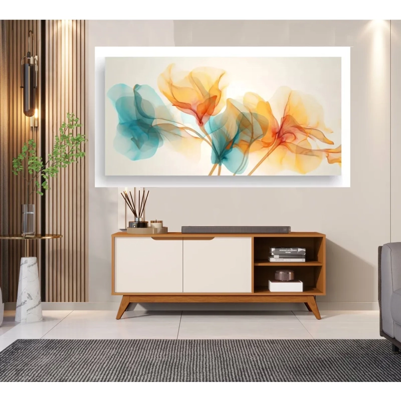 RACK TV BE DESIGN MDP 50" 2 PUERTAS CARAMELO/PERLA - 4