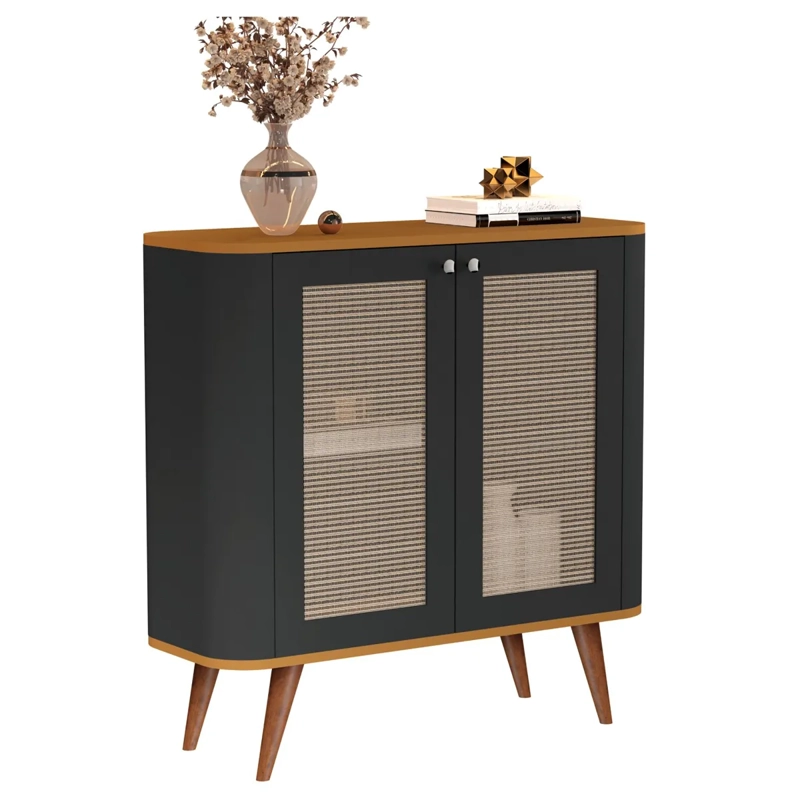 BUFFET BE DESIGN NEON NEGRO 2 PUERTAS CARAMELO - 3